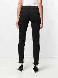 Mid Rise Roxanne Black Jeans