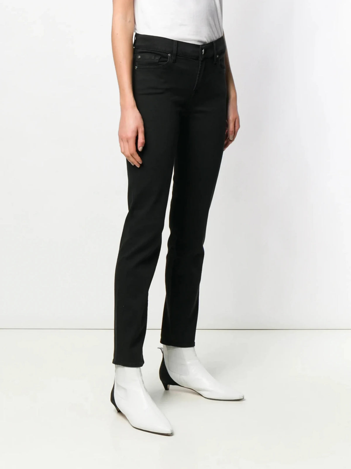 Mid Rise Roxanne Black Jeans