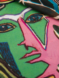 Silk Painting Multicolour Scarf