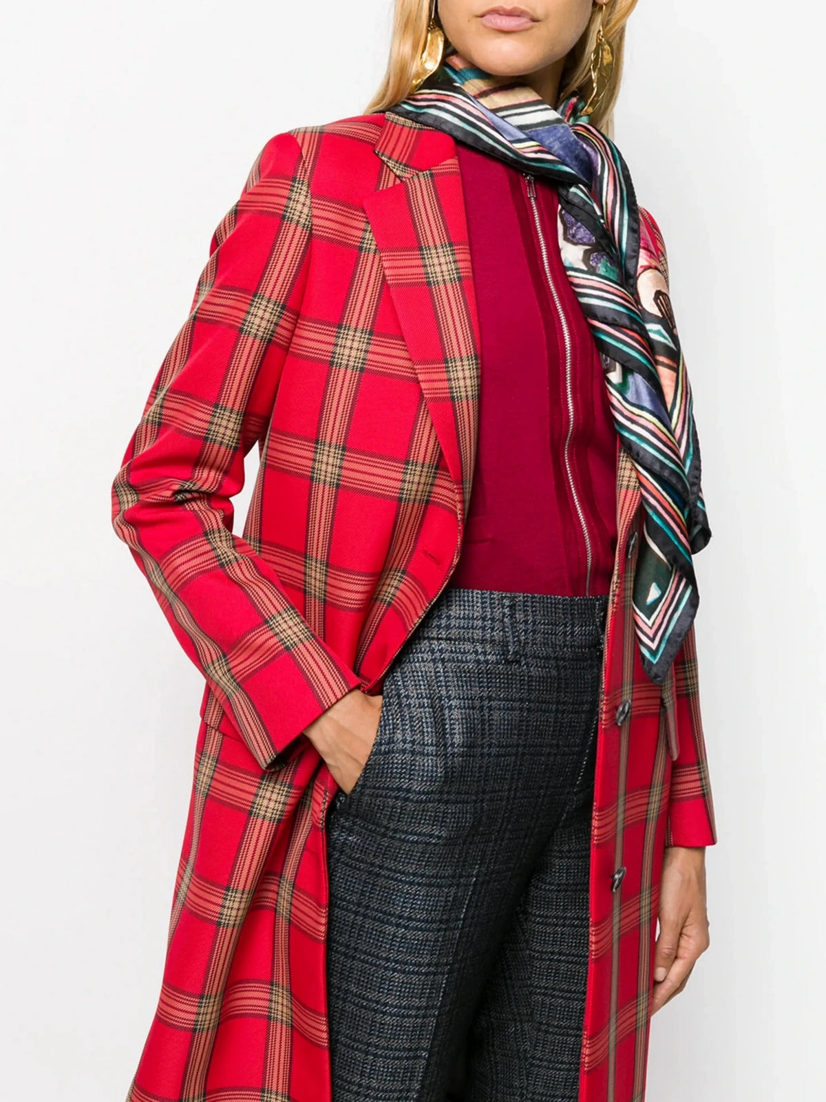 Silk Painting Multicolour Scarf