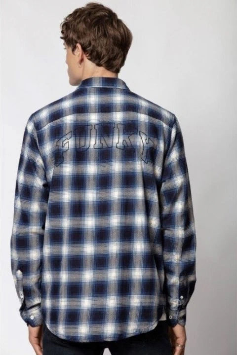 Stanael Blue Plaid Shirt