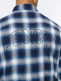 Stanael Blue Plaid Shirt