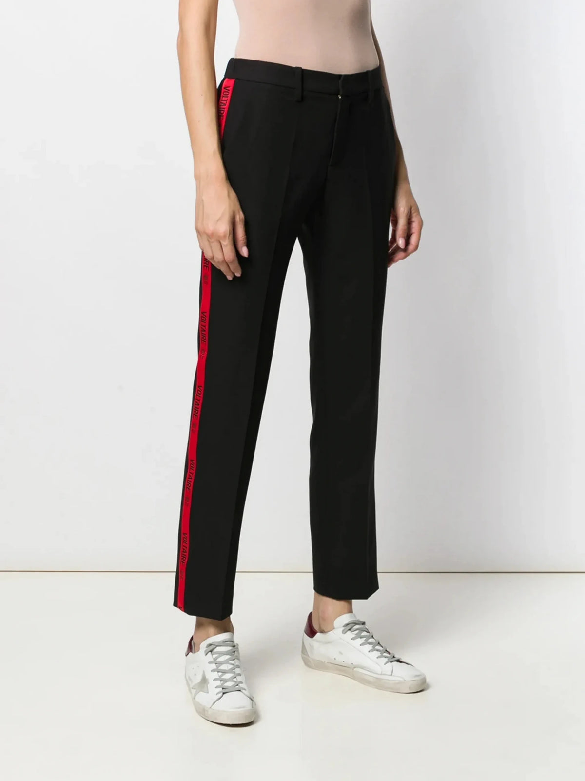 Pomelo Band Black Trousers