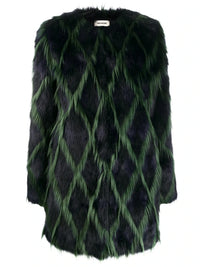 Louisy Navy Blue Women Coat