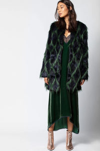 Louisy Navy Blue Women Coat