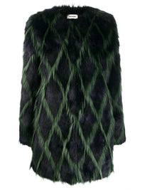 Louisy Navy Blue Women Coat