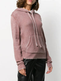 Cashmere Hooded Pink Jumper