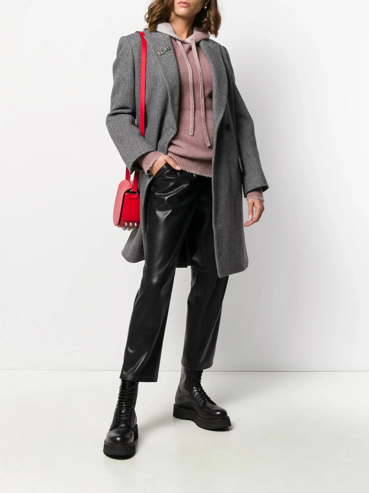 Cashmere Hooded Pink Jumper