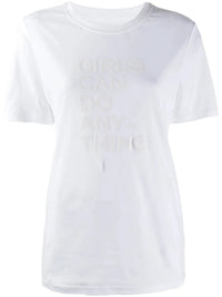 Slogan Detail White T-Shirt