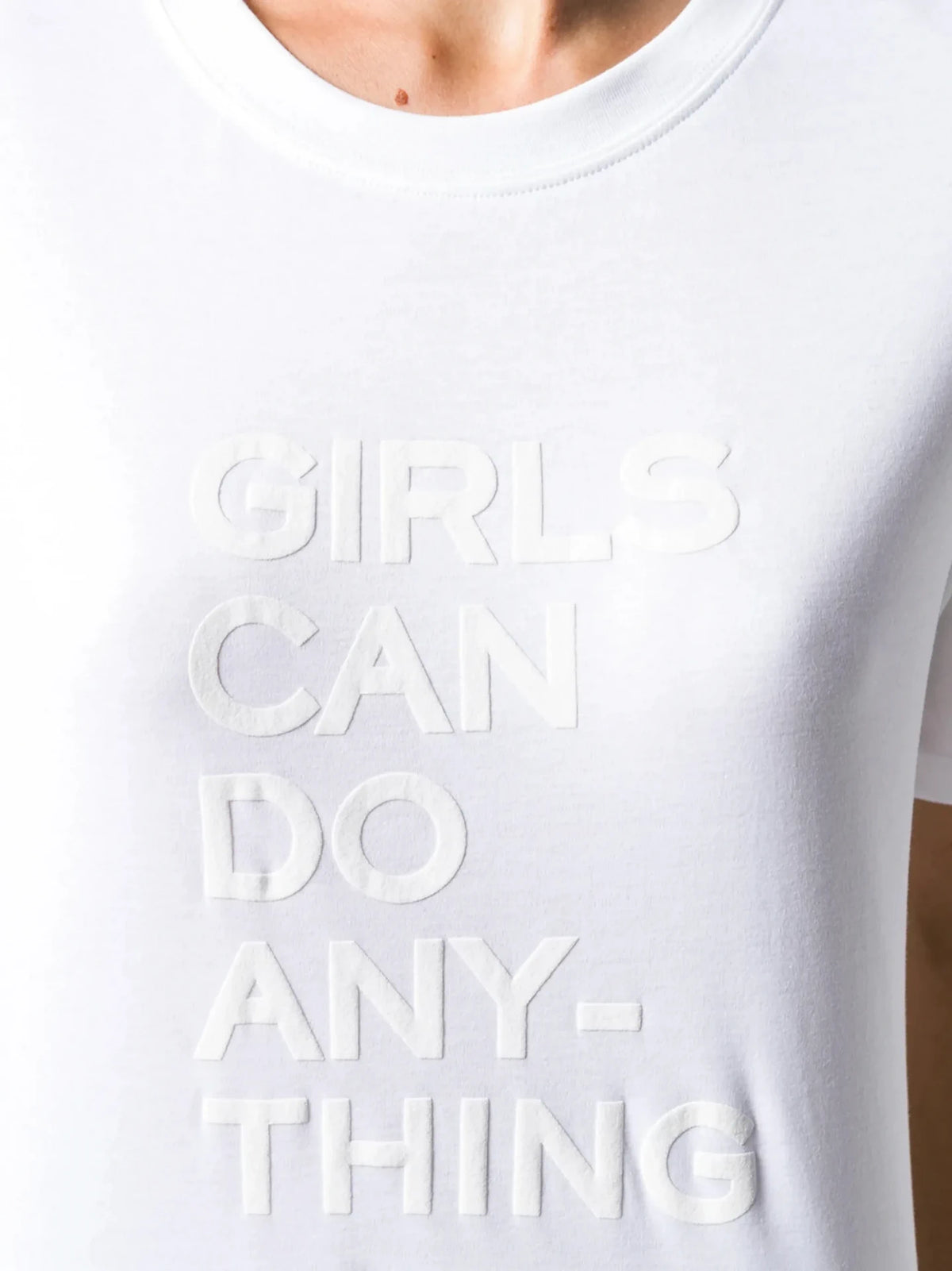 Slogan Detail White T-Shirt