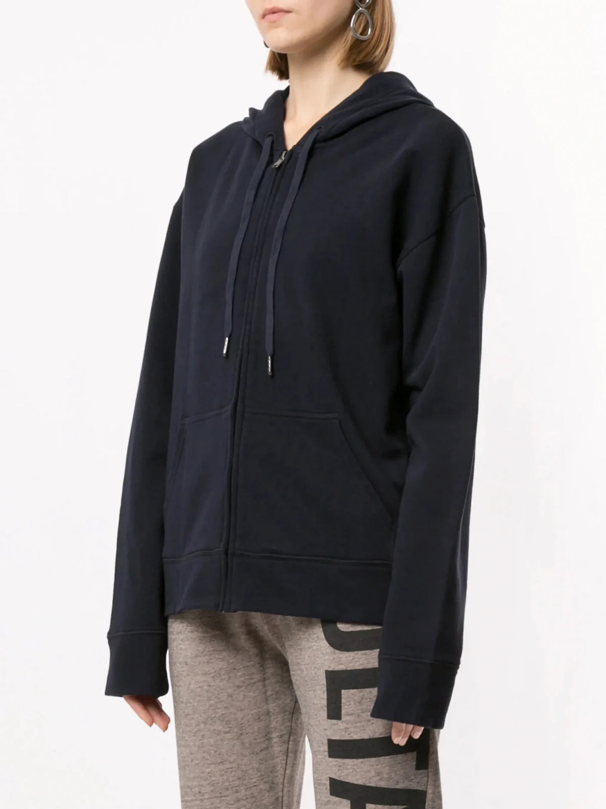 Hono Rhinestone Navy Blue Hoodie
