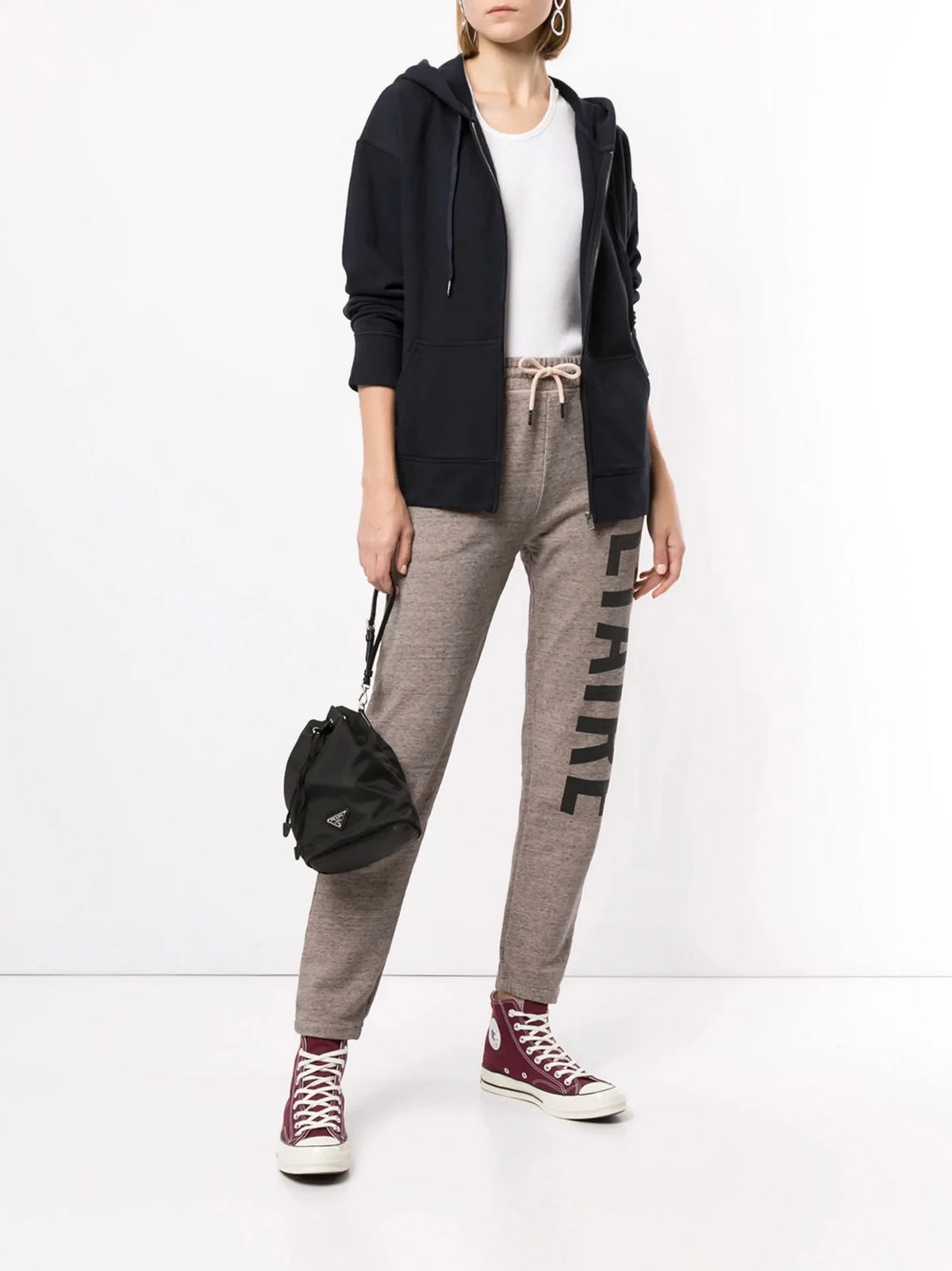 Hono Rhinestone Navy Blue Hoodie