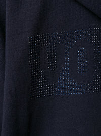 Hono Rhinestone Navy Blue Hoodie