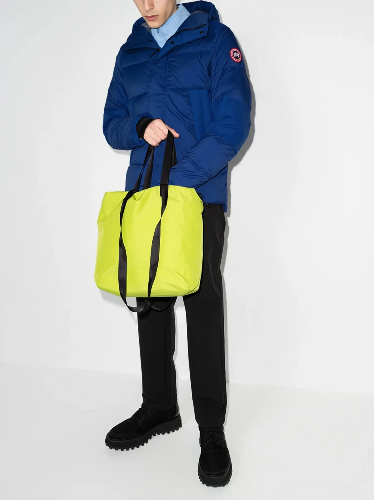 Padded Feather-Down Blue Jacket