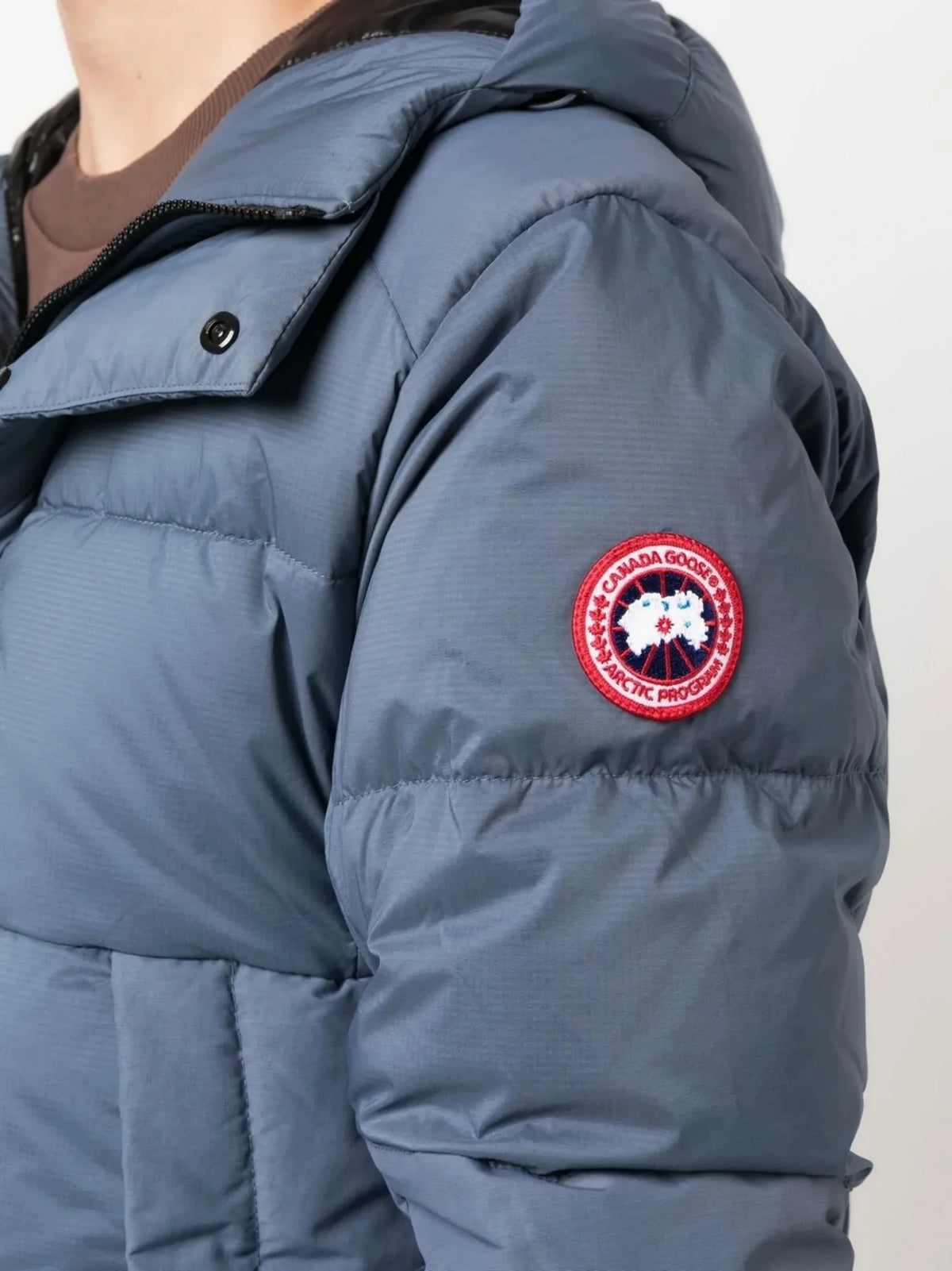 Padded Feather-Down Blue Jacket