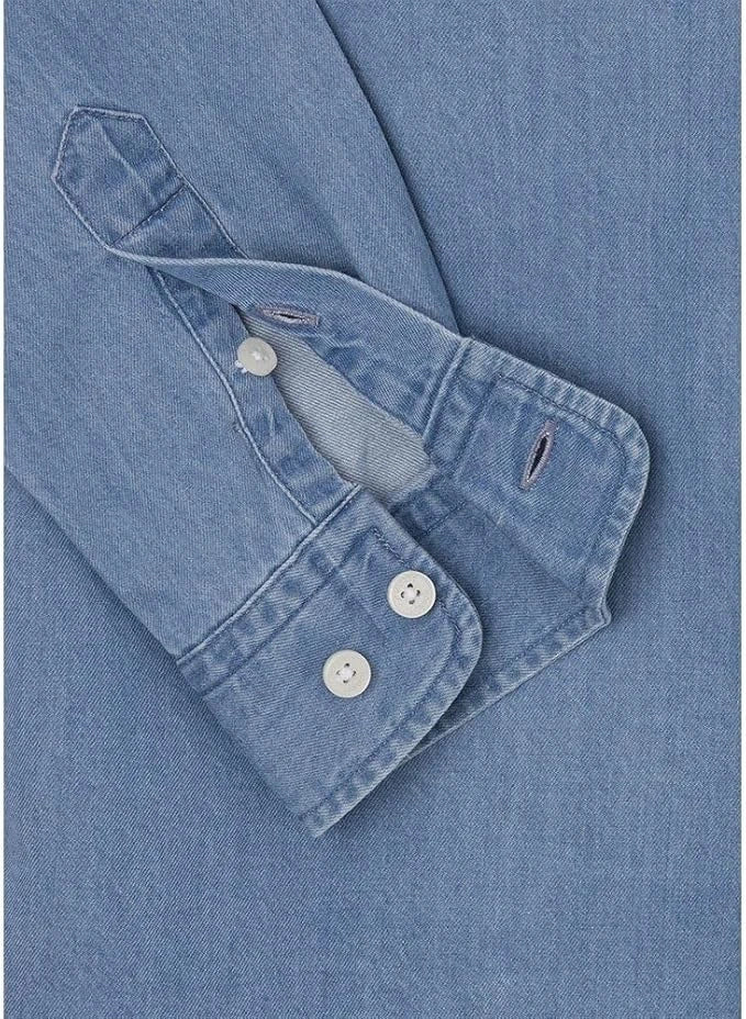 Mouline Gingham Blue/White Shirt