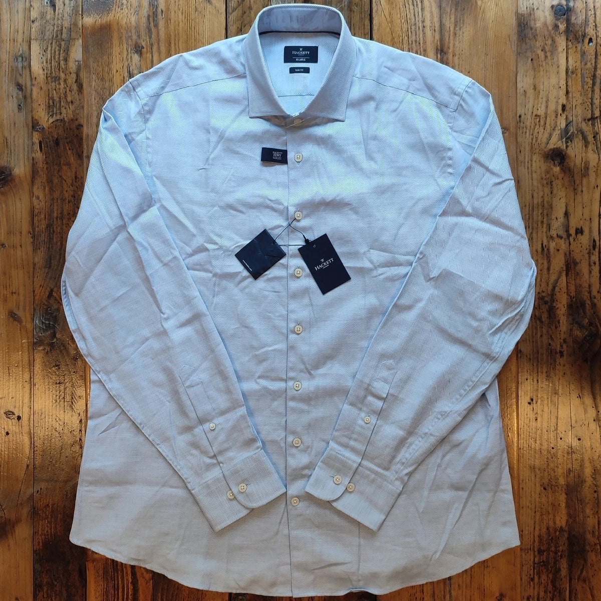 Kent Slim Fit Navy Blue Shirt