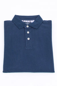 Plain Navy Blue Polo Shirt