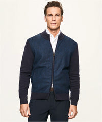 Merino Wool Navy Blue Knitwear