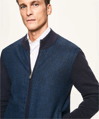 Merino Wool Navy Blue Knitwear