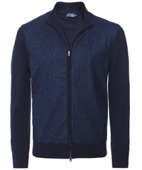 Merino Wool Navy Blue Knitwear
