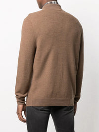 High Neck Brown Knitwear