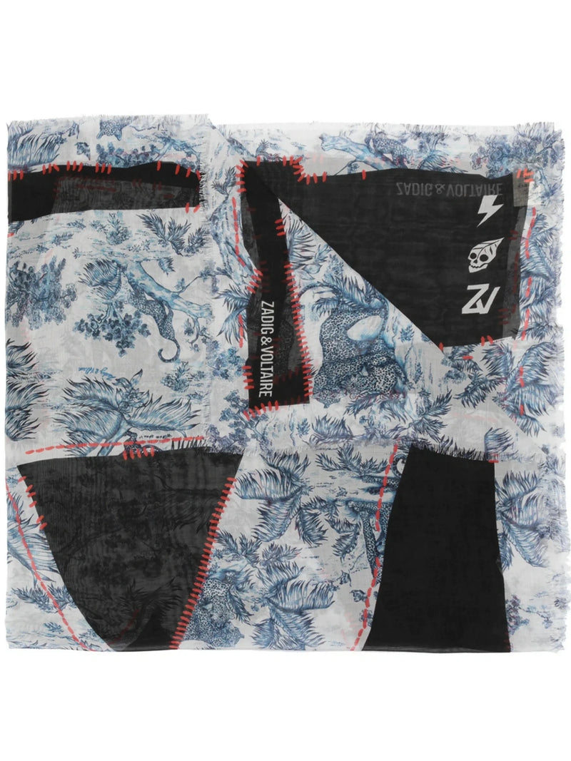 Kerry Toile Black Scarf