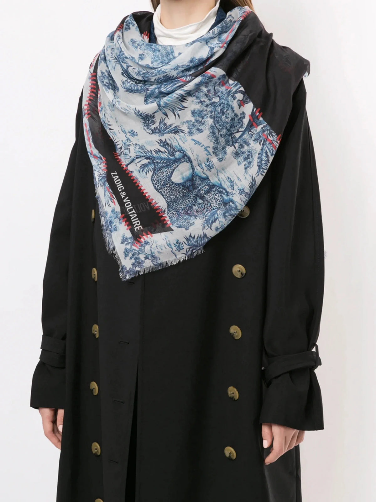 Kerry Toile Black Scarf