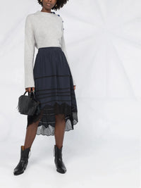 Joslin Lace Navy Skirt