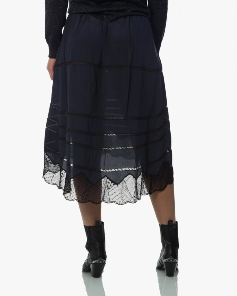 Joslin Lace Navy Skirt