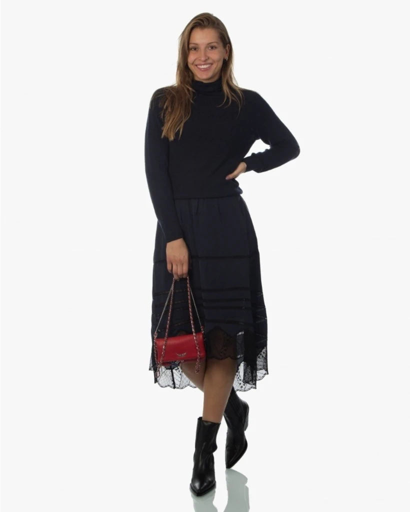 Joslin Lace Navy Skirt