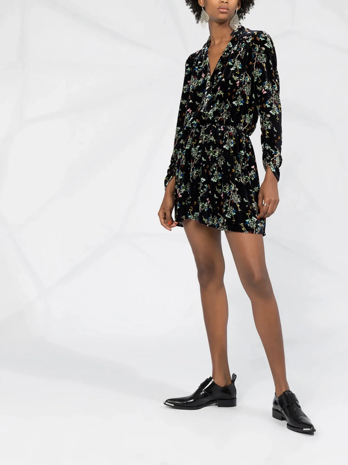 Reveal Velvet Black Dress