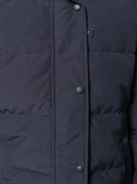 Logo Patch Navy Parka Jacket