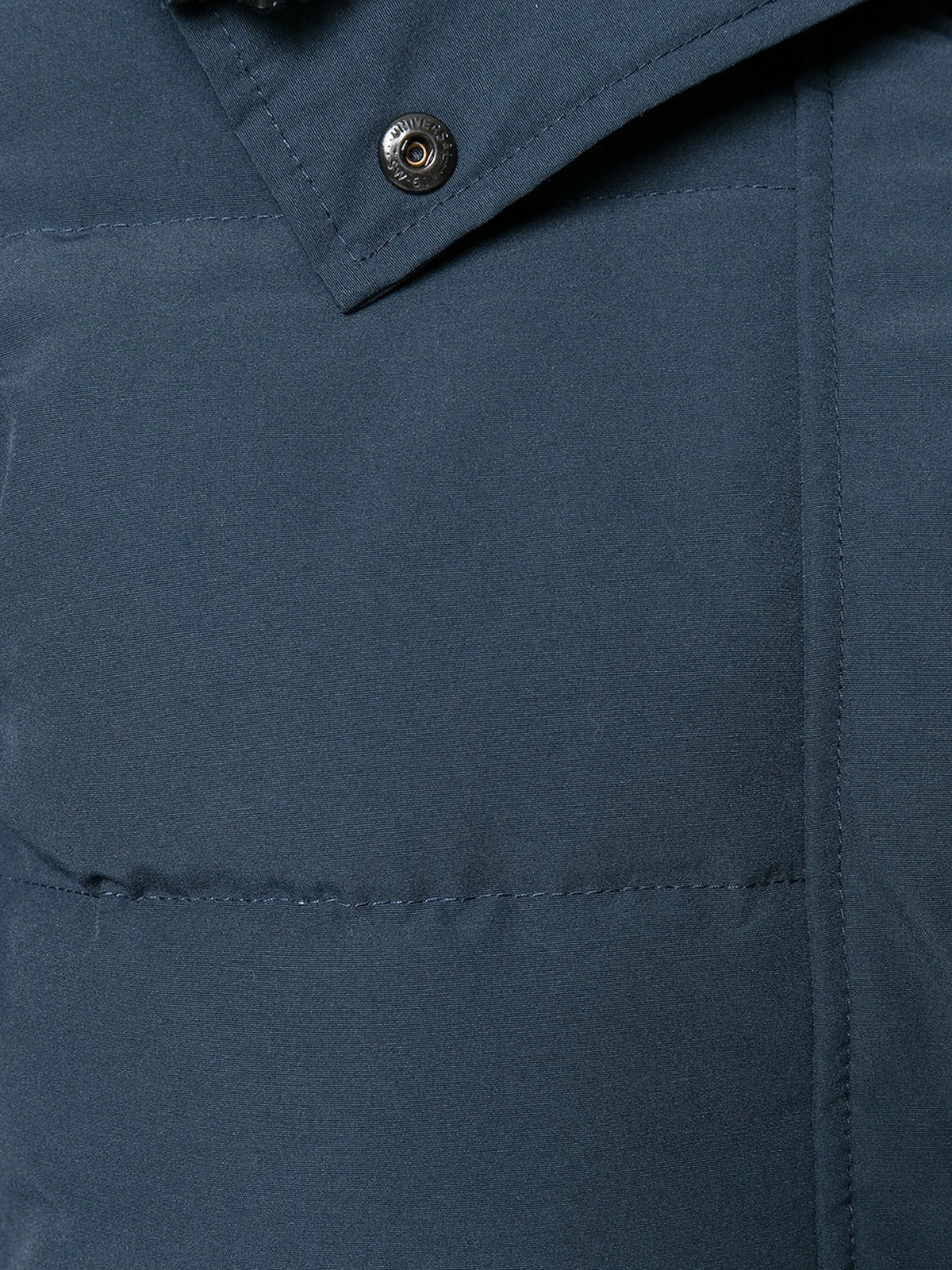 Logo Patch Navy Parka Jacket