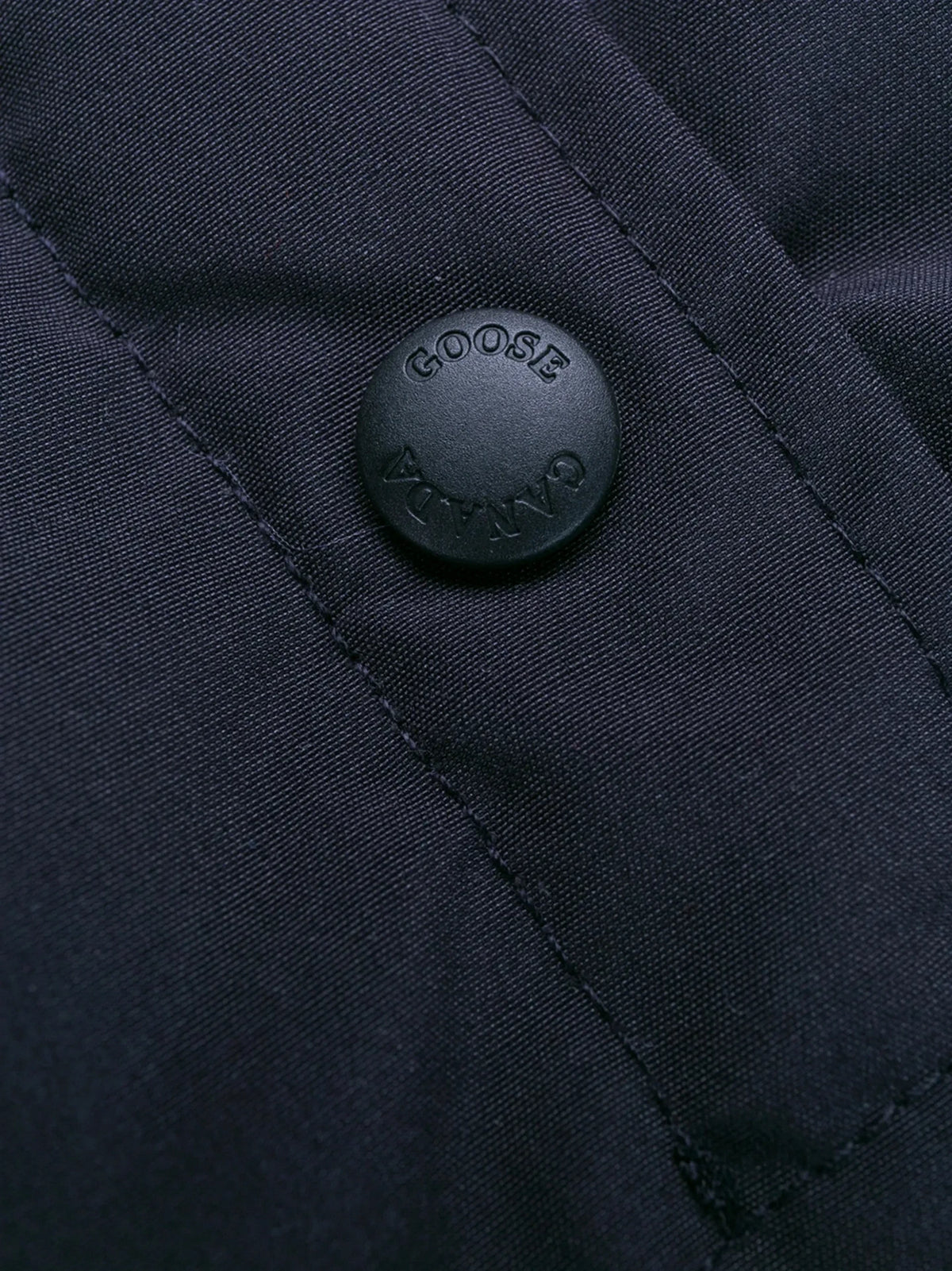 Logo Patch Navy Parka Jacket