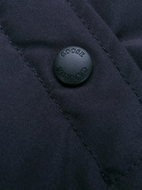 Logo Patch Navy Parka Jacket