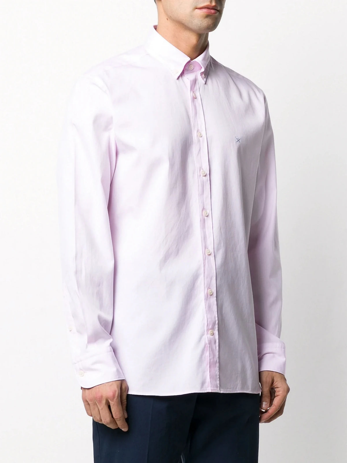 Button-Down Logo White Shirt