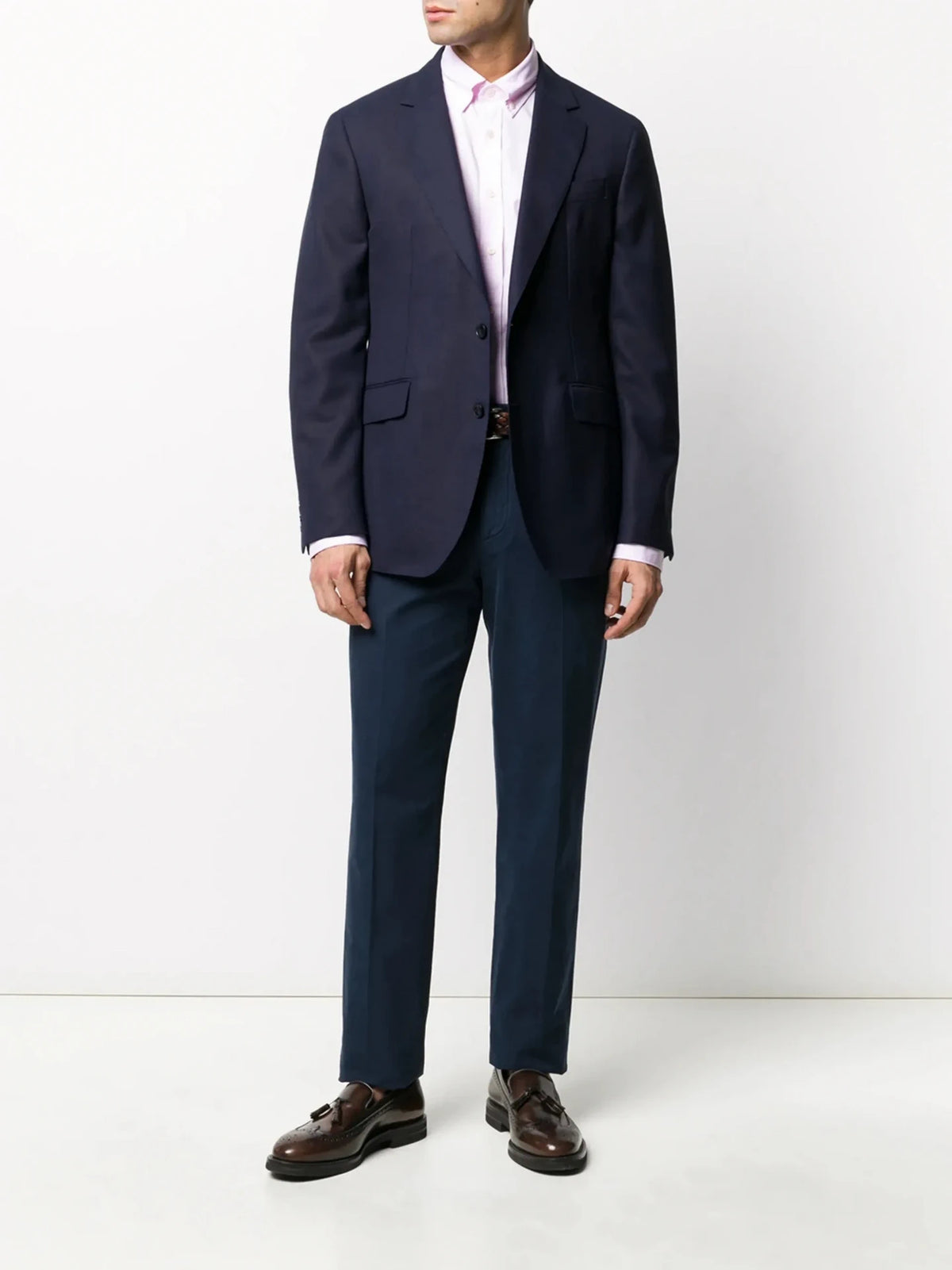 Button-Down Logo White Shirt