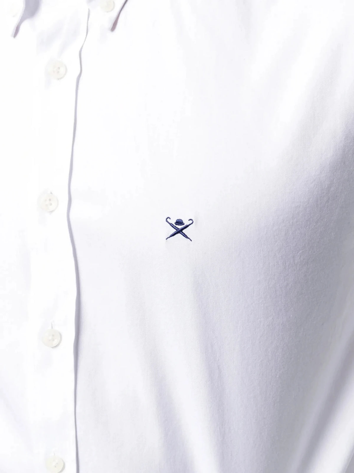 Button-Down Logo White Shirt