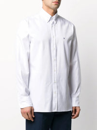 Button-Down Logo White Shirt