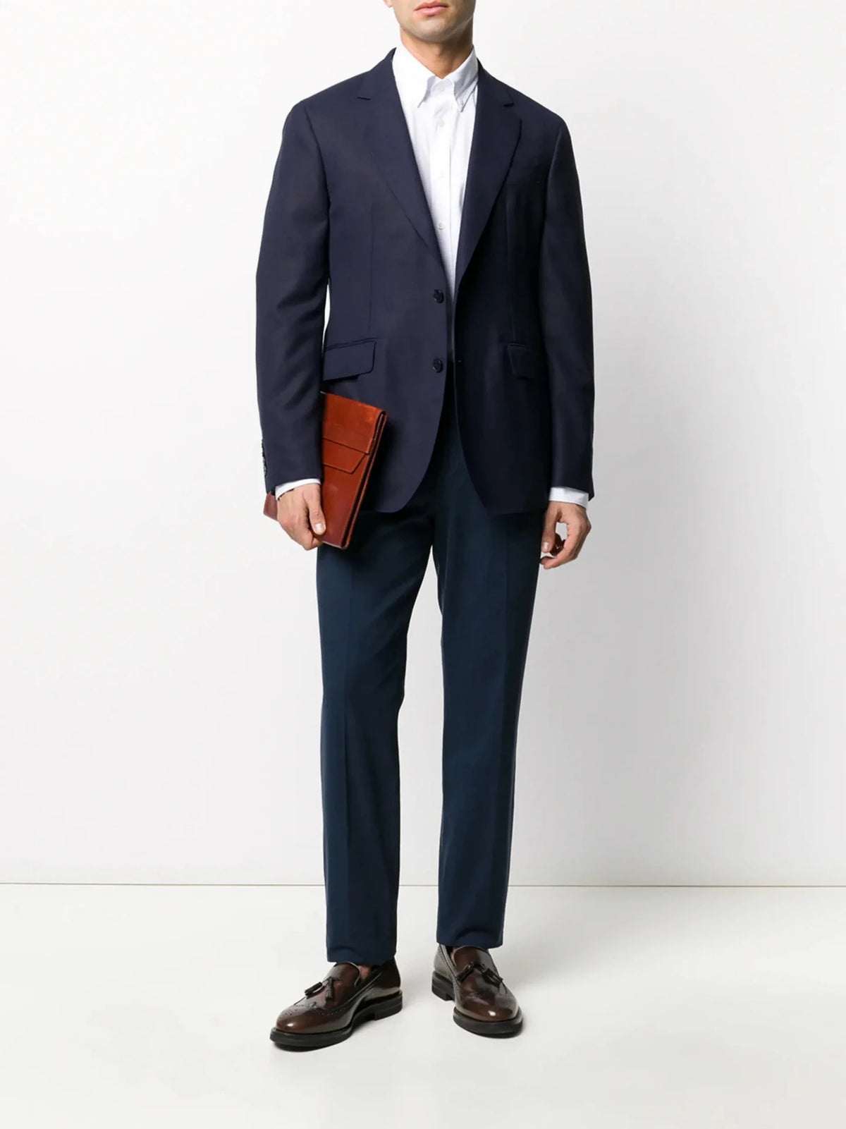 Button-Down Logo White Shirt