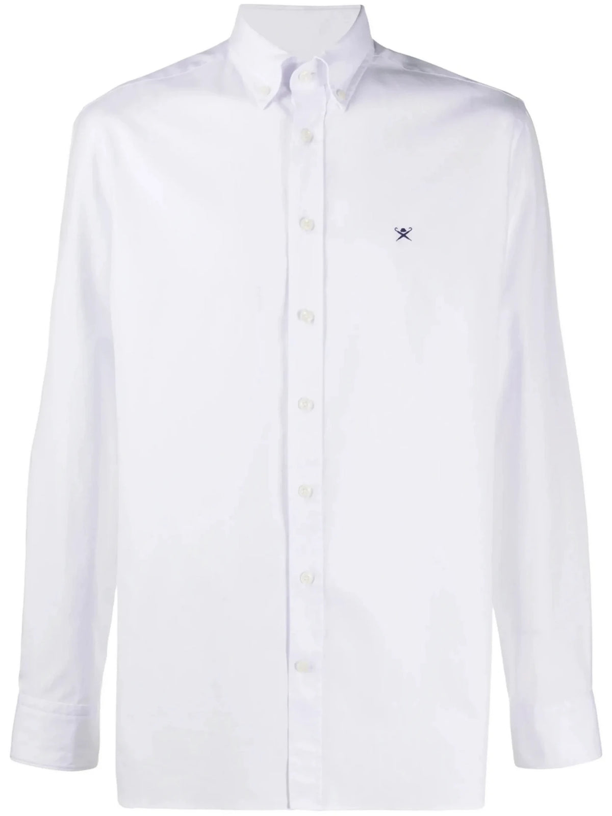 Button-Down Logo White Shirt