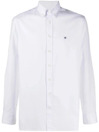 Button-Down Logo White Shirt
