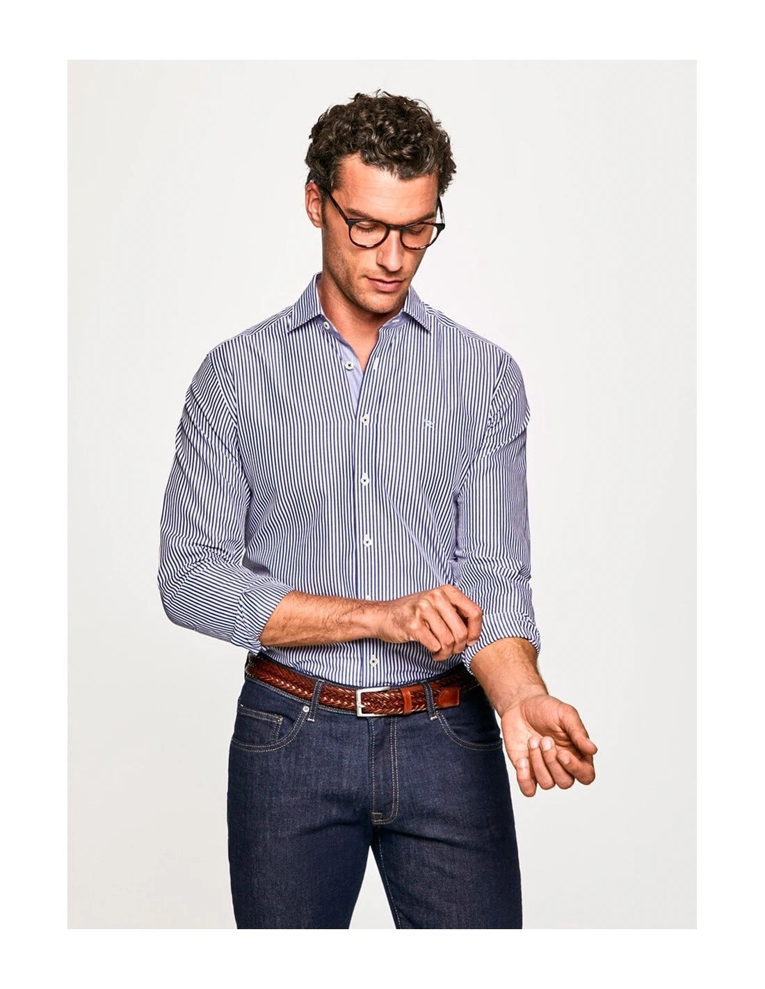 Hackett Navy/White Shirt