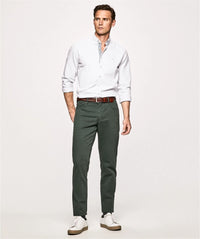 Slim Fit Melange White Shirt