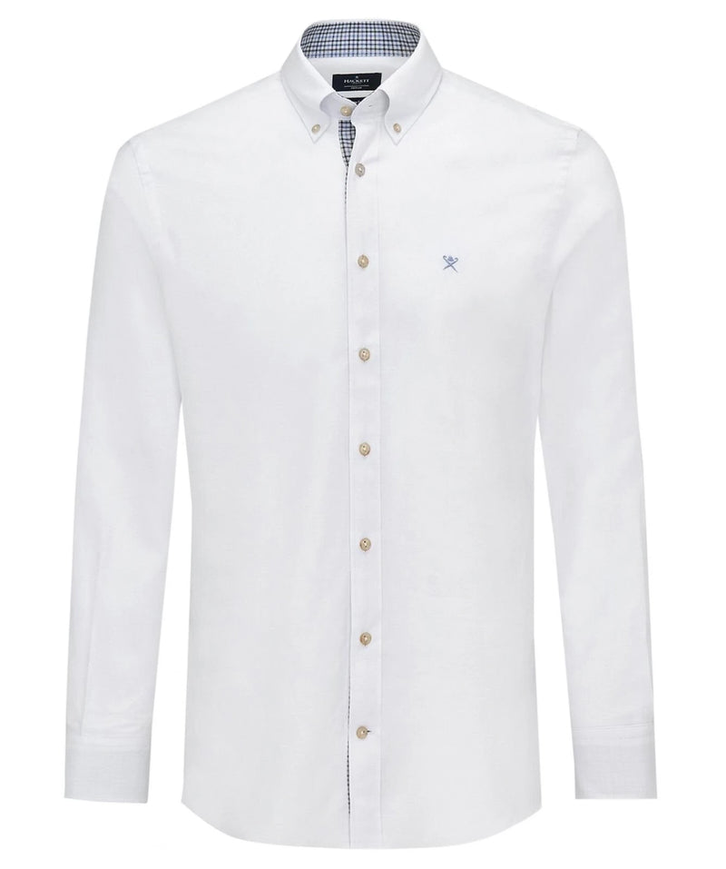 Slim Fit Melange White Shirt