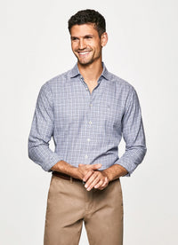 Slim Fit Checkered Blue/Grey Shirt