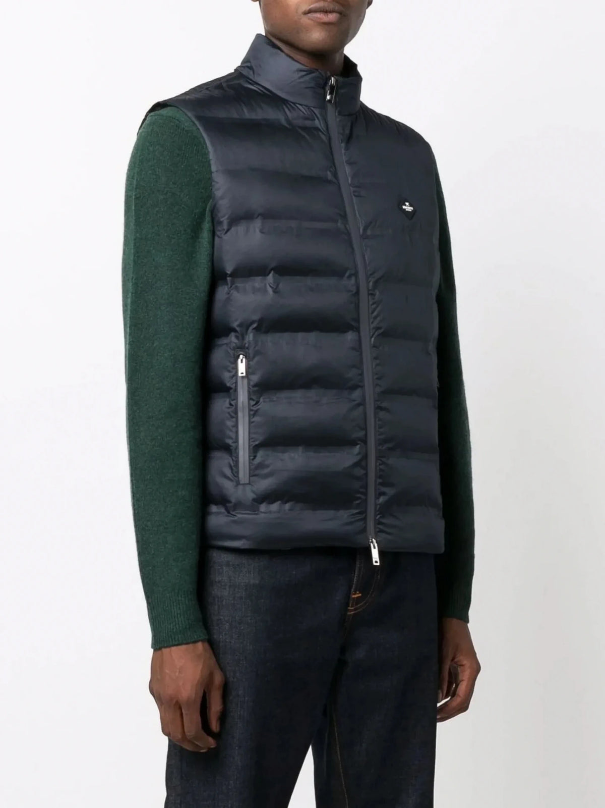 Logo-Patch Navy Blue Gilet