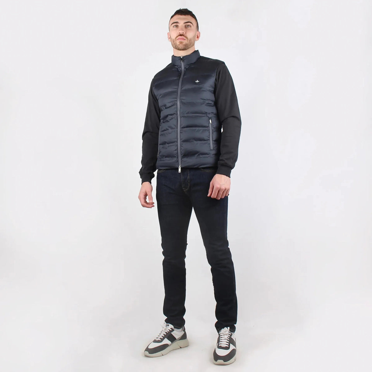 Logo-Patch Navy Blue Gilet