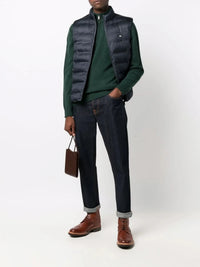 Logo-Patch Navy Blue Gilet